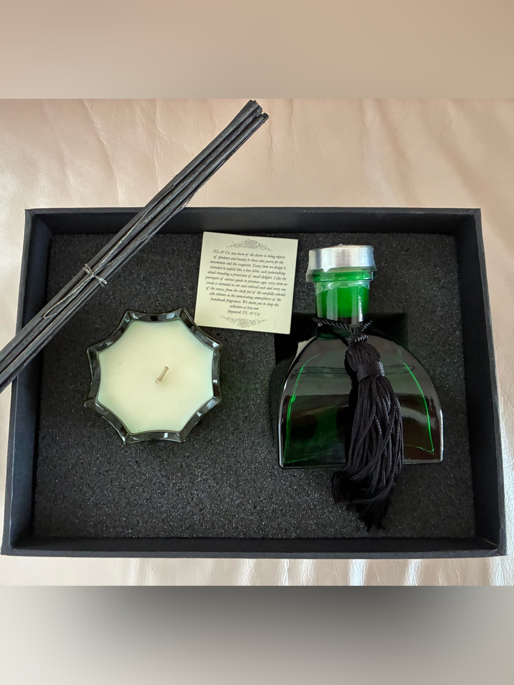 D.L. & Co. Essence of Green Botanic Candle and Gift Set - New-Boxed-Shrink Wrap